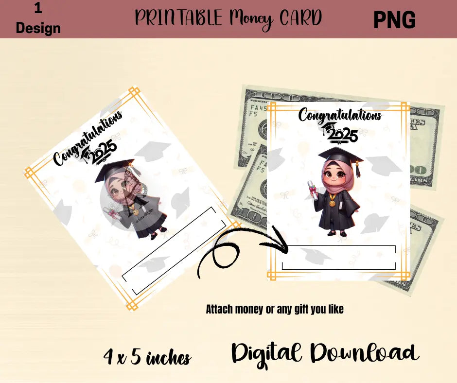 Graduation Girl card - CraftsyWay