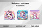 Unicorn stickers - CraftsyWay