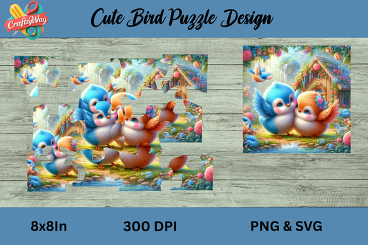 Bird Puzzle Design - CraftsyWay
