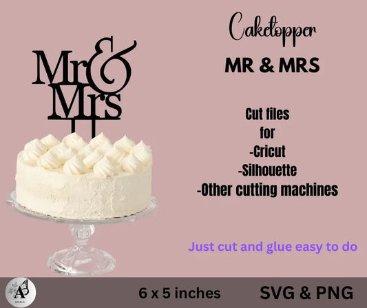 MR & MRS Caketopper - CraftsyWay