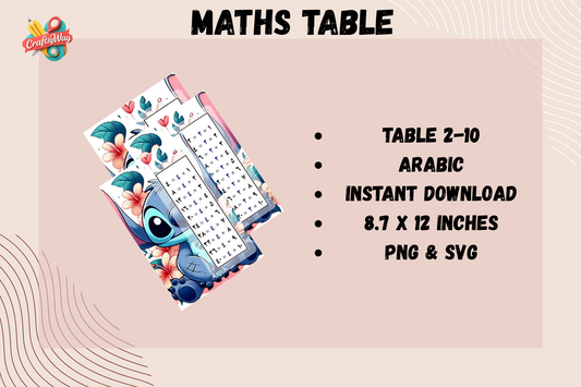 Arabic Multiplication Stitch Template - CraftsyWay