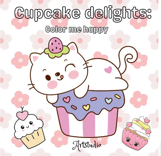 Cupcake Coloring book - CraftsyWay