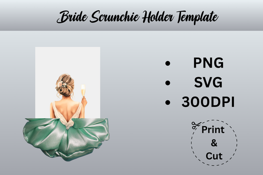 Bride Scrunchie Holder Template - CraftsyWay