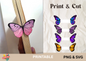 Butterfly Bookmark Printable | 3D Butterfly Bookmarks - CraftsyWay
