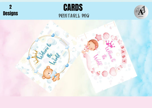 Welcome Baby Giveaway Card - CraftsyWay