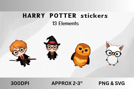 Harrypotter stickers - CraftsyWay