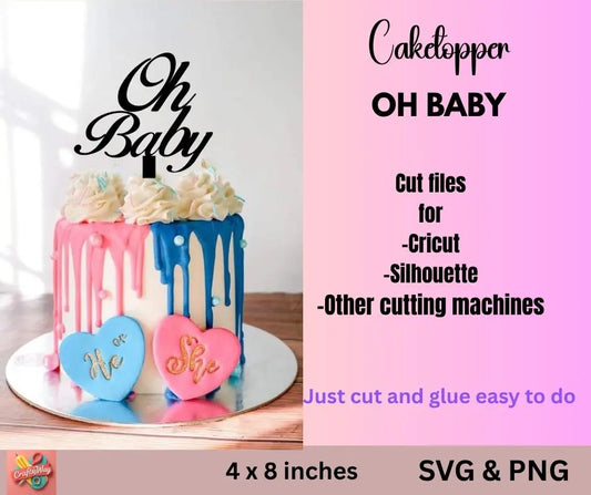 Oh baby Caketopper - CraftsyWay