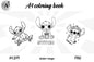Stitch A4 coloring page - CraftsyWay