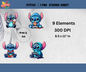 Cute Stitch Printable Sticker Sheet - CraftsyWay