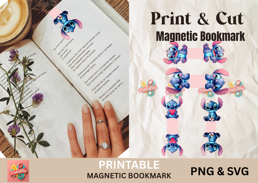 Stitch Magnetic Bookmarks - CraftsyWay